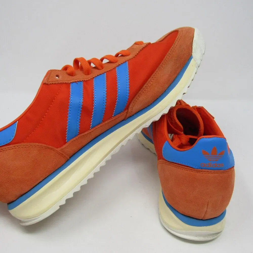 Adidas SL 72 Mens US 11.5 UK 11 EU 46 Orange Blue Retro Running Shoes Sneakers